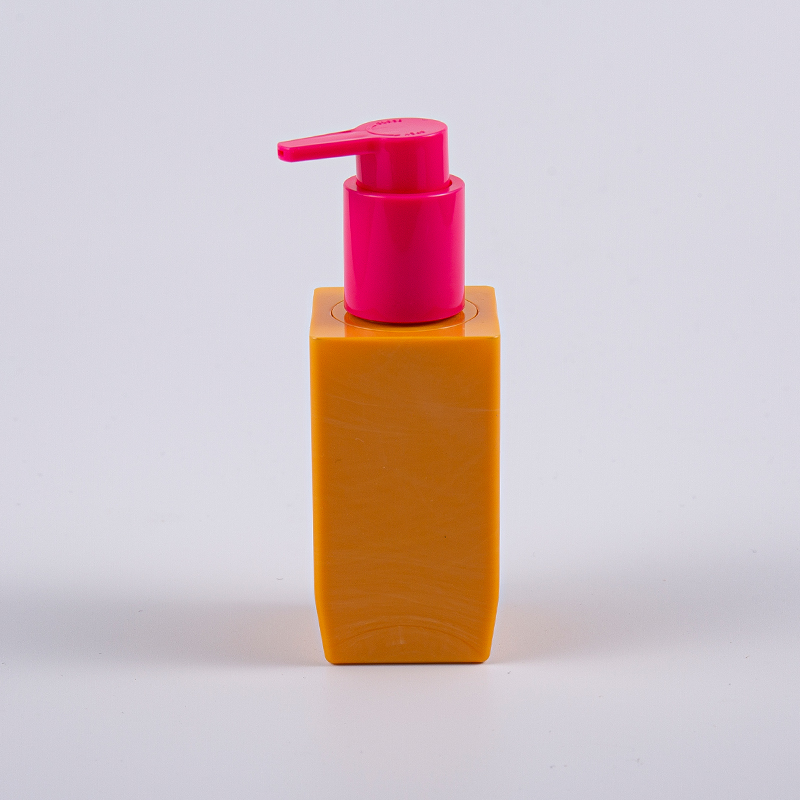 Botella gruesa múltiple de la loción de la pared de la forma 50ml PETG del cuadrado de la opción del color con la bomba plástica Botella gruesa múltiple de la loción de la pared de la forma 50ml PETG del cuadrado de la opción del color con la bomba plástica