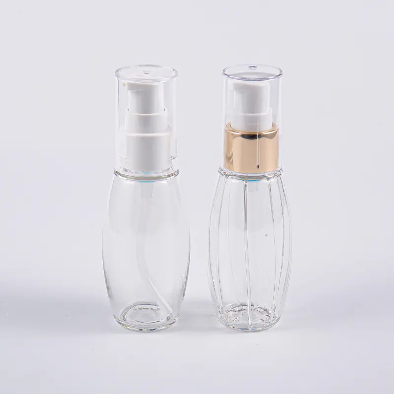 Botella con forma de bola PETG de 50 ml para uso en viaje con bomba