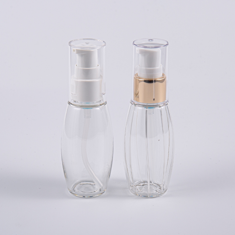 Botella con forma de bola PETG de 50 ml para uso en viaje con bomba Botella con forma de bola PETG de 50 ml para uso en viaje con bomba