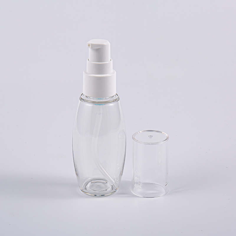 Botella con forma de bola PETG de 50 ml para uso en viaje con bomba Botella con forma de bola PETG de 50 ml para uso en viaje con bomba