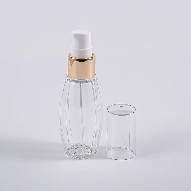 Botella con forma de bola PETG de 50 ml para uso en viaje con bomba Botella con forma de bola PETG de 50 ml para uso en viaje con bomba