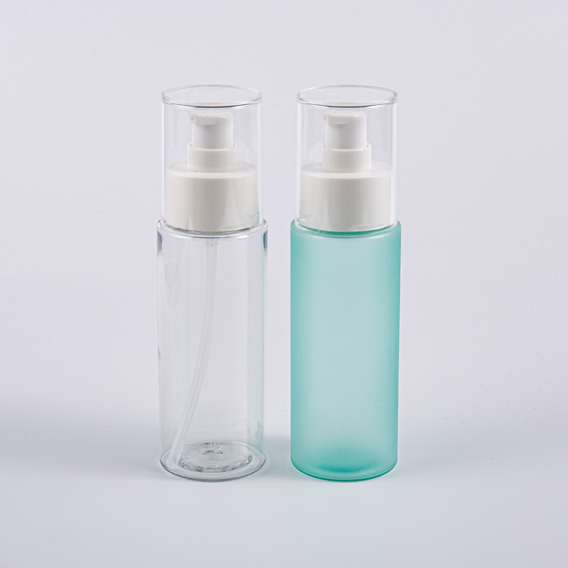 Botellas redondas de tóner facial PET Frost de 100 ml