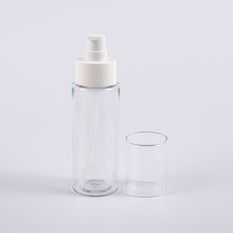 Botellas redondas de tóner facial PET Frost de 100 ml