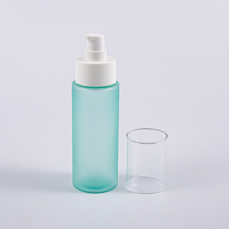 Botellas redondas de tóner facial PET Frost de 100 ml