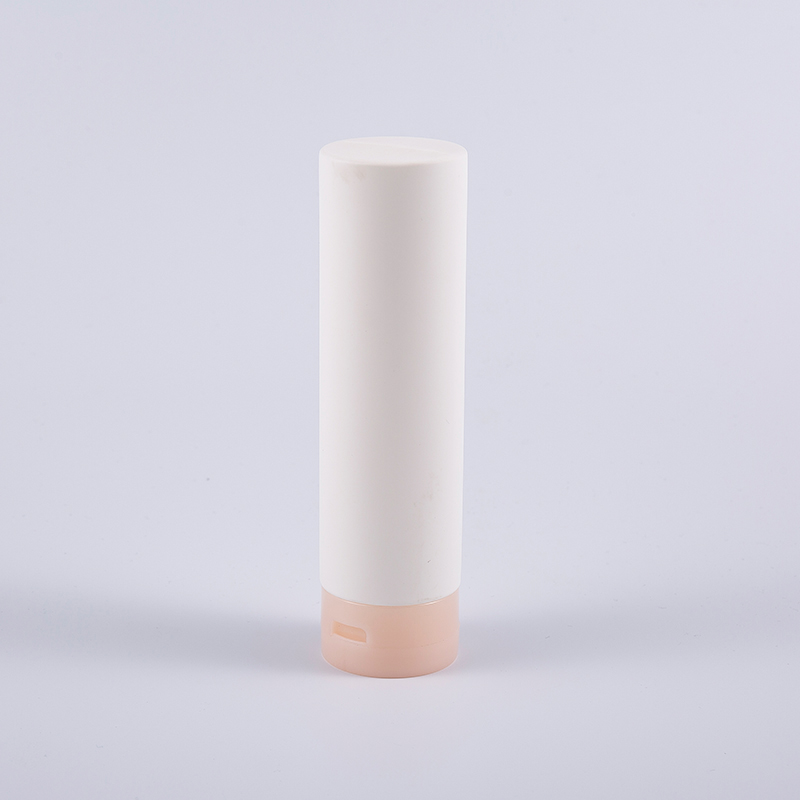 Botella de limpieza invertida redonda blanca del acondicionador del pelo de 180ml PE de la suave al tacto con el casquillo superior del tirón Botella de limpieza invertida redonda blanca del acondicionador del pelo de 180ml PE de la suave al tacto con el casquillo superior del tirón
