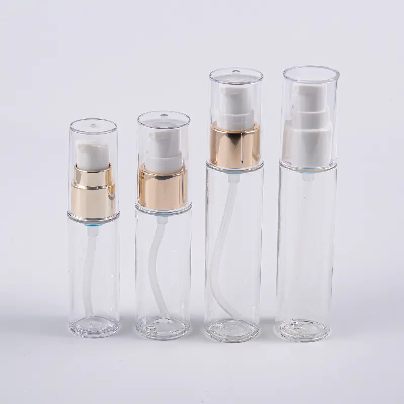 Botella de loción PETG delgada para uso en viaje 20ml 30ml 40ml con bomba