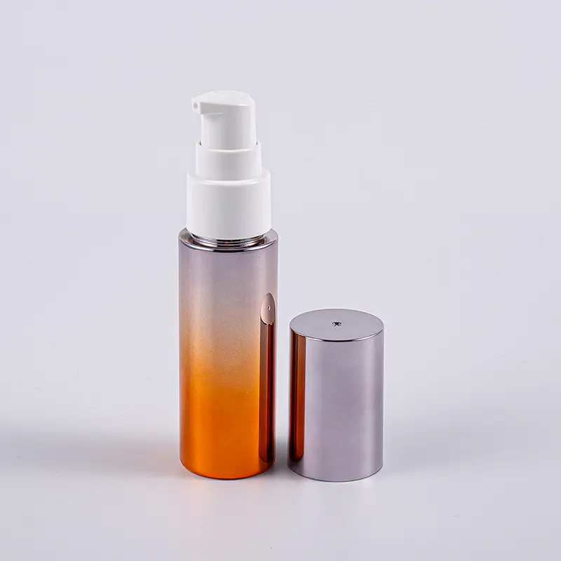 Botella de la loción de la forma redonda 30ml PETG de los diversos colores con uso que viaja de la bomba Botella de la loción de la forma redonda 30ml PETG de los diversos colores con uso que viaja de la bomba