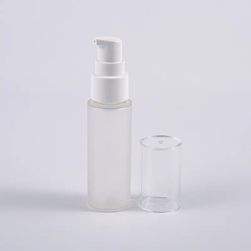 Botella de la loción de la forma redonda 30ml PETG de los diversos colores con uso que viaja de la bomba Botella de la loción de la forma redonda 30ml PETG de los diversos colores con uso que viaja de la bomba