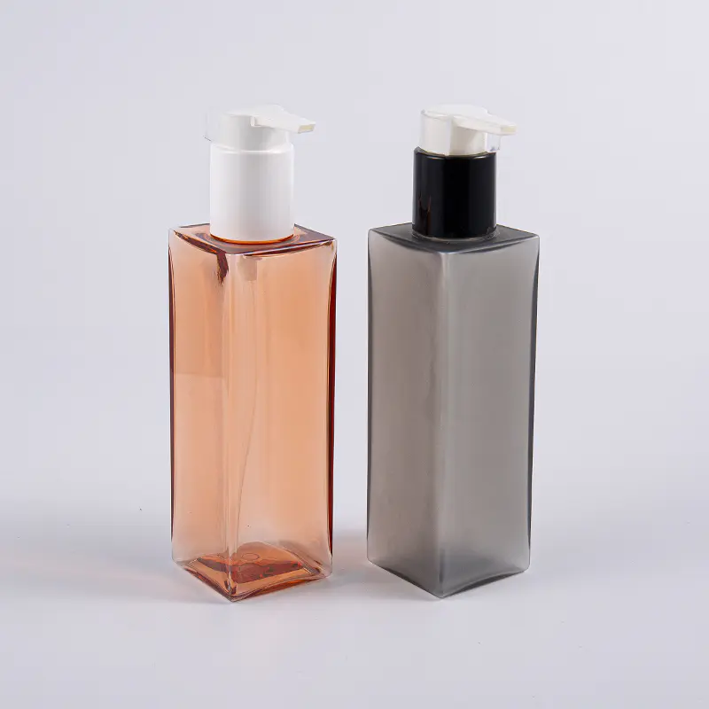 Botella cuadrada de la bomba de la loción de la forma PETG del cuidado personal 150ml