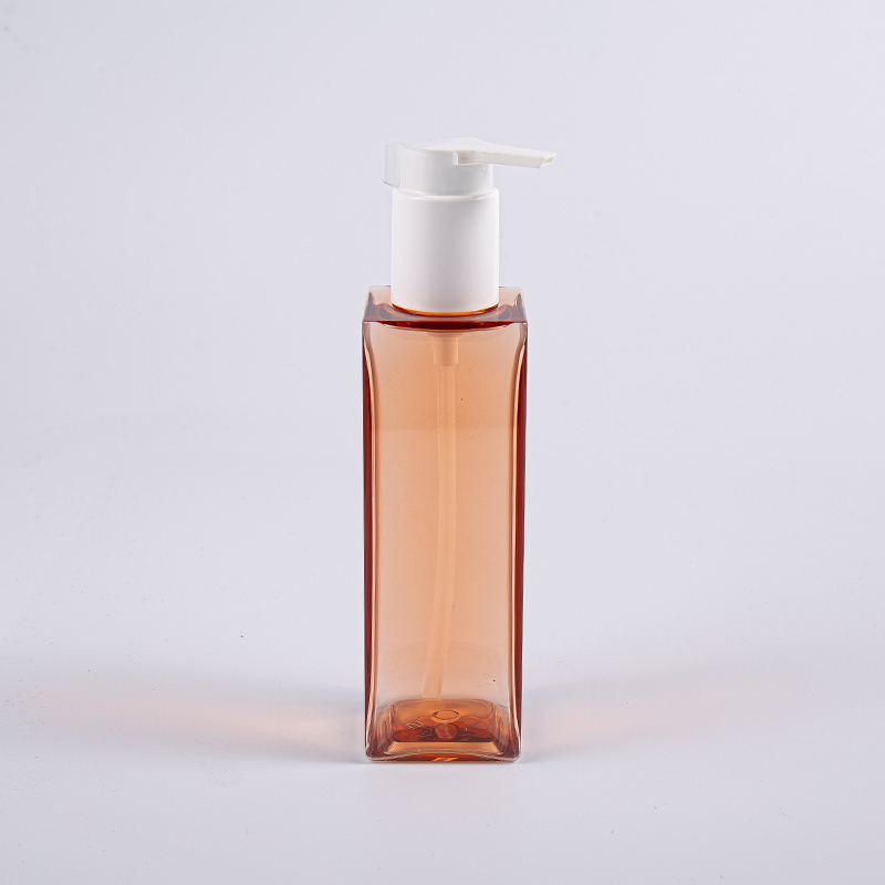Botella cuadrada de la bomba de la loción de la forma PETG del cuidado personal 150ml