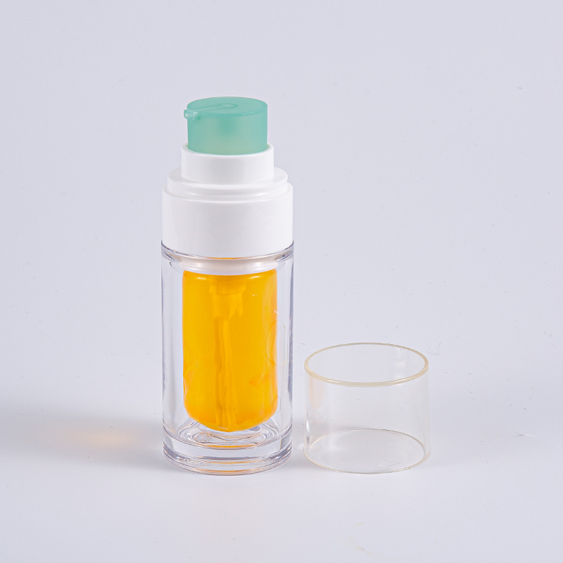 Botella de PETG transparente con bolsa interior compuesta multicapa Botella de vacío de 30 ml y 50 ml con bomba Botella de PETG transparente con bolsa interior compuesta multicapa Botella de vacío de 30 ml y 50 ml con bomba