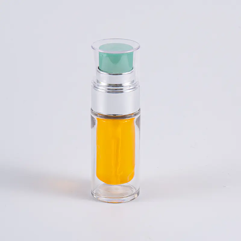 Botella de PETG transparente con bolsa interior compuesta multicapa Botella de vacío de 30 ml y 50 ml con bomba Botella de PETG transparente con bolsa interior compuesta multicapa Botella de vacío de 30 ml y 50 ml con bomba