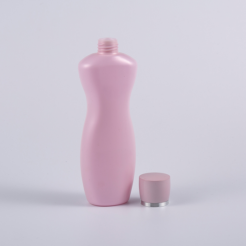 Botella ergonómica del lavado del baño de la loción corporal de la forma 200ml PE del color púrpura rosado Botella ergonómica del lavado del baño de la loción corporal de la forma 200ml PE del color púrpura rosado
