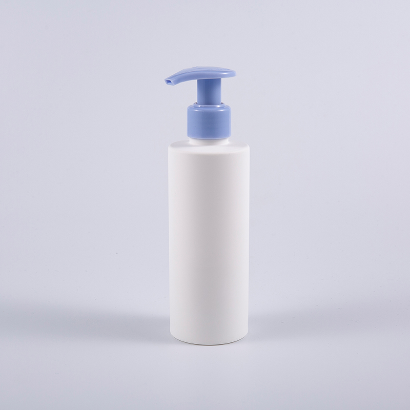 Botella de limpieza de la loción de la bomba del lavado a mano de la ronda blanca de Frost 200ml PE Botella de limpieza de la loción de la bomba del lavado a mano de la ronda blanca de Frost 200ml PE